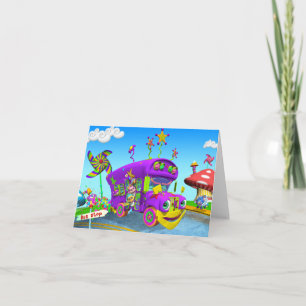 Rodas No Cartão De Nota De Barramento