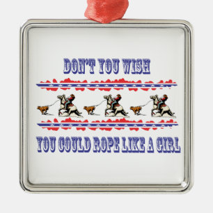 Rodeio de Enfeites de natal Ocidental Roping