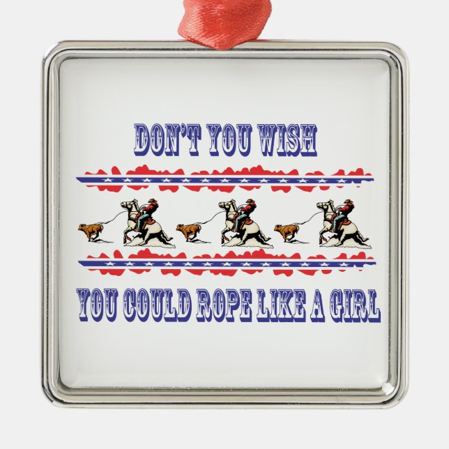 Rodeio de Enfeites de natal Ocidental Roping (Frente)