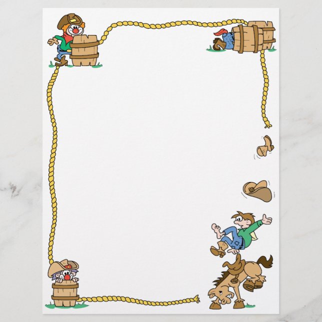 Rodeo Cowboy Letterhead (Frente)