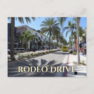 Rodeo Drive Los Angeles Califórnia Cartão Postal 