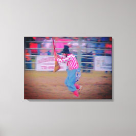 Rodeo Palhaço Canvas Arte