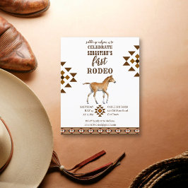 Rodeo, sudoeste, cowboy convite orçamental