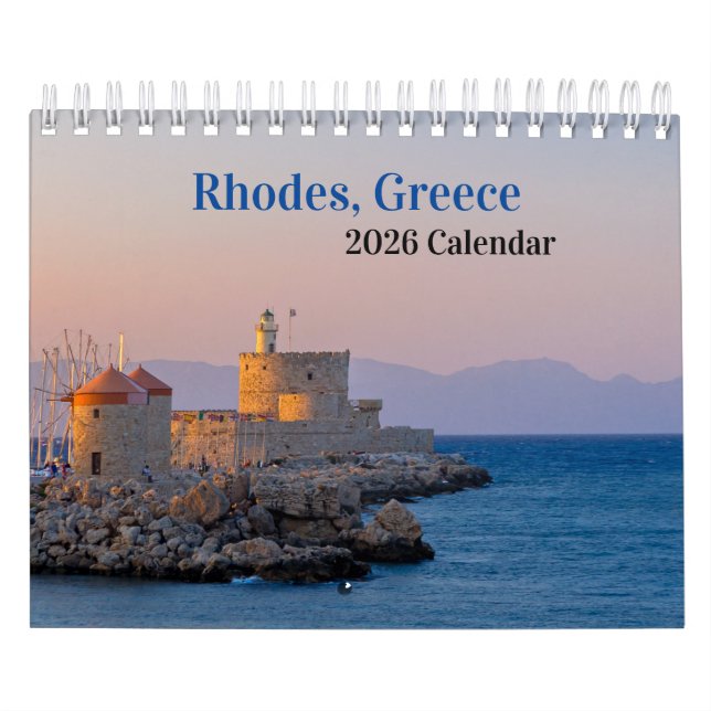 Rodes, Grécia 2026 Calendário (Capa)