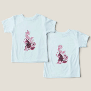 Rodovalho Floral Rosa ・ Arte de Bordado Elegante