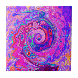 Rodovalho-roxo e Abstrato cor-de-laranja