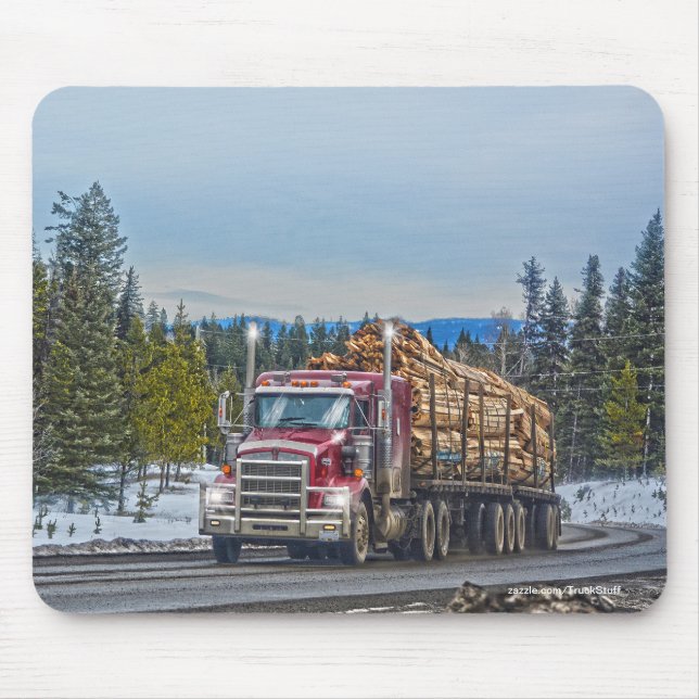 Rodovia Red Lumber Motorizada Rodovia Art Mousepad (Frente)