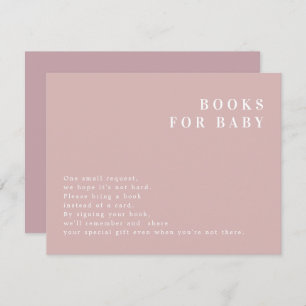 ROGUE Modern Dusty Rosa Blush Books para Cartão de