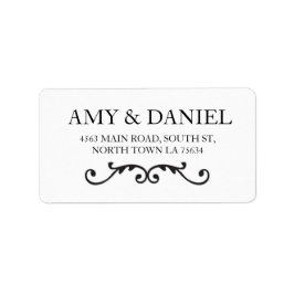 Rolagem de Script de Etiquetas de Endereço Elegant