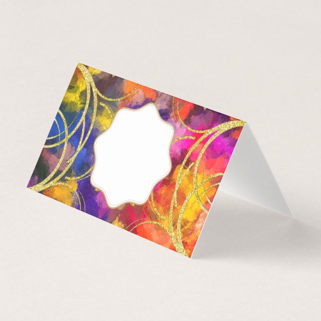 Rolagem Dourada colorida em qualquer placa de opor (Frente)