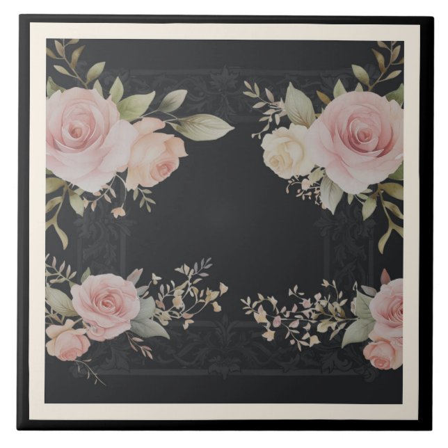 Rolamentos com rosas estilo vitoriano (Frente)