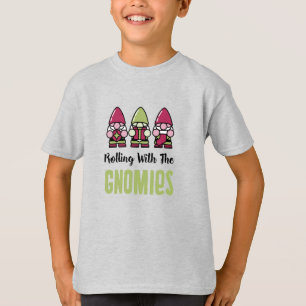 Rolando Com A Camisa T De Gnomies Kids