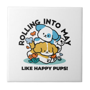 Rolando Para Maio Como Pups Felizes - Cachorro Pri