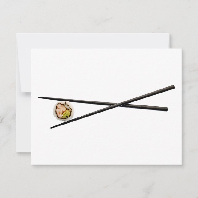 Roll & Chopsticks Sushi - Modelo personalizado (Frente)