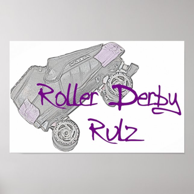 Roller Derby Rulz Poster (Frente)