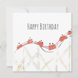 Rollercoaster Hand Drawn Aniversário