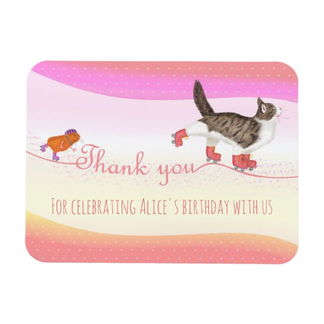 Rollersking Pets partidário a favor do ímã (Horizontal)