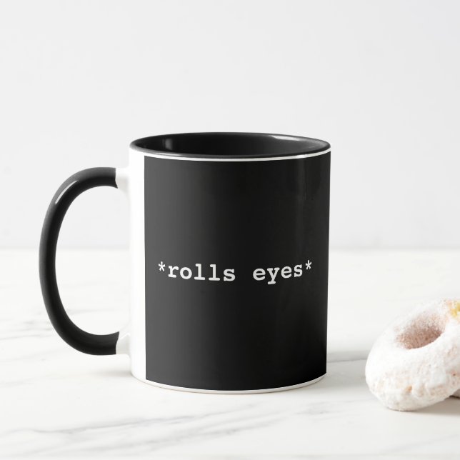 Rolls Eyes a caneca combinado (Com Donut)