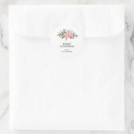 Rolo de Adesivos de Texto Personalizado de Natal