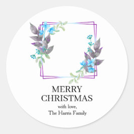 Rolo de Adesivos de Texto Personalizado de Natal