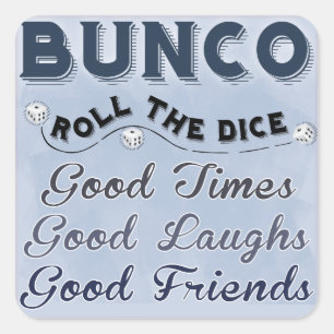 Rolo de Bunco a etiqueta dos dados