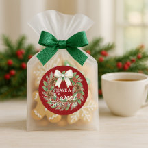 Rolo de Etiquetas para Biscoitos de Natal Caseiros