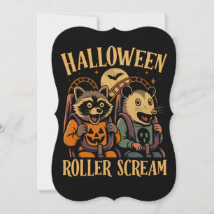 Rolo de Halloween Grita Guaxinim e Gambá