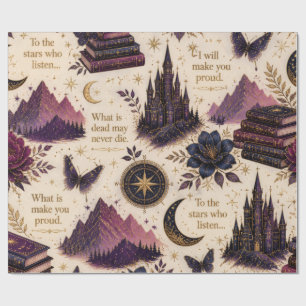 Rolo de Papel de Embrulho Celestial de Fantasia Li