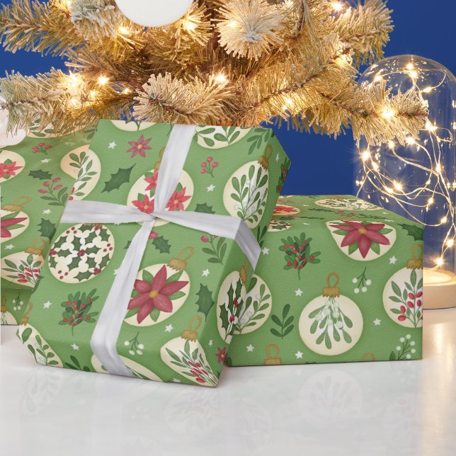 Rolo de Papel de Embrulho de Enfeite de Natal Dese (Feriados)