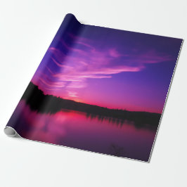 Rolo de Papel de Embrulho Pôr do Sol Roxo