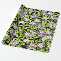 Rolo de Papel de Presente Flor de Maçã da Primaver