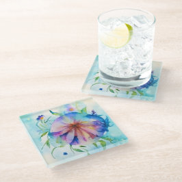 rolo rosa azul, aquarela