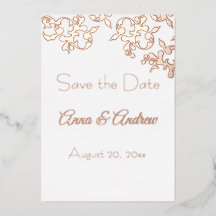 Rolos de Folha Salva o Convite de Folha de Datas