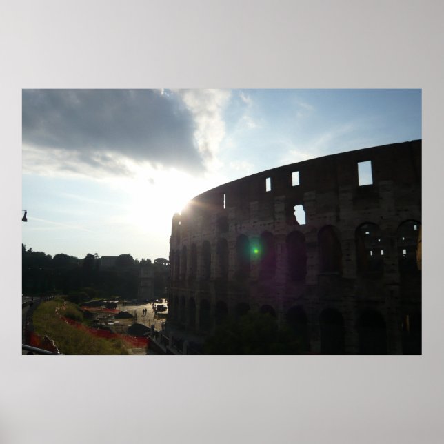 Roma Colosseum Poster Impressão (Frente)