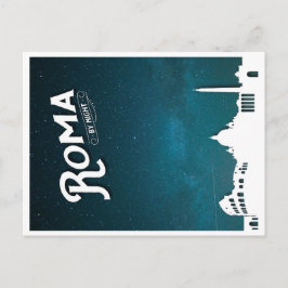 Roma de noite. Cartão postal