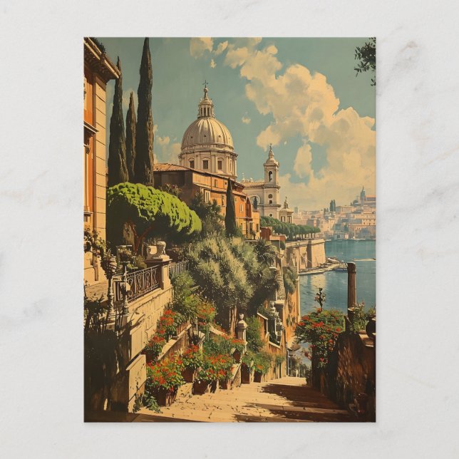 Roma Eterna: Cartão Postal Antigo (Frente)