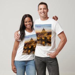 Roma Itália Camisa Cênica Homens Viagem Souvenir G