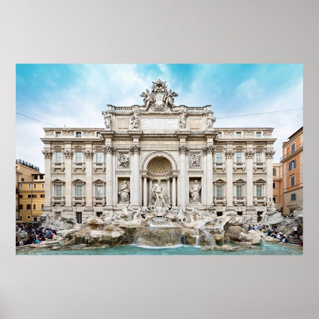 roma itália trevi fountain poster DE 8,99 (Frente)