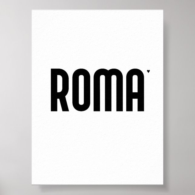 Roma - minimalistic typography poster (Frente)