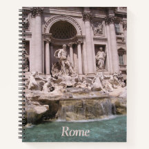 Roma, Trevi Fountain Cust. Caderno