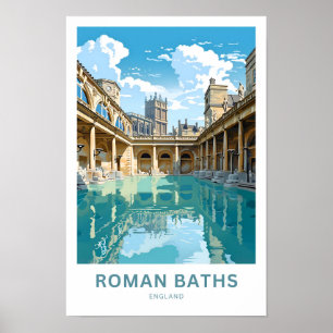 Roman Baths England Viagem Impressão