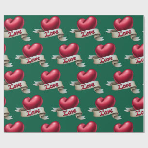 "Romance Clássico" Papel de Presente Esmeralda