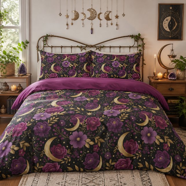 Romance Sombrio Lua Celestial Roxo Dourado (Criador carregado)