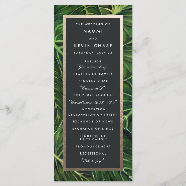 Romance tropical / Programa (Frente)