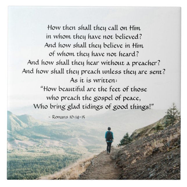Romanos 10:14-15 Como devem então chamá-lo? (Frente)