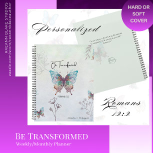 Romanos 12:2 Seja Transformado Planejador Semanal/