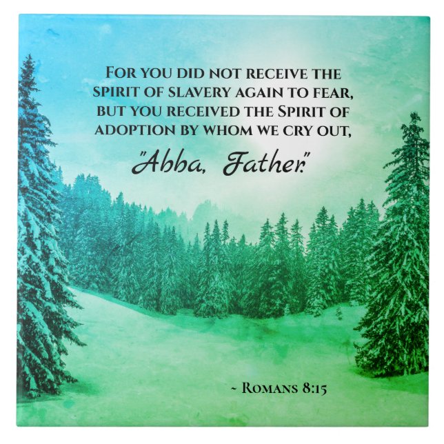 Romanos 8:15 Nós gritamos "Pai Abba" (Frente)