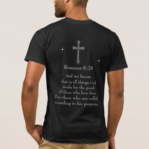 Romanos 8:28 Camiseta frontal traseira