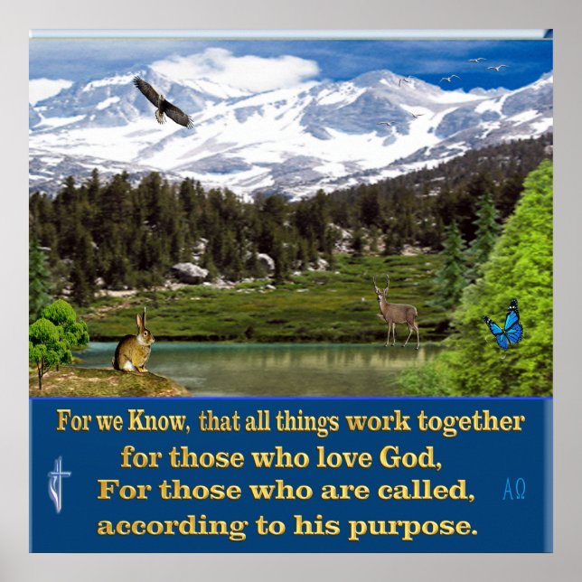 Romanos 8:28 poster (Frente)