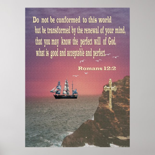 Romans 12:2 poster (Frente)